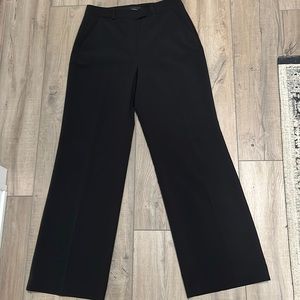 Black wide leg dress slacks